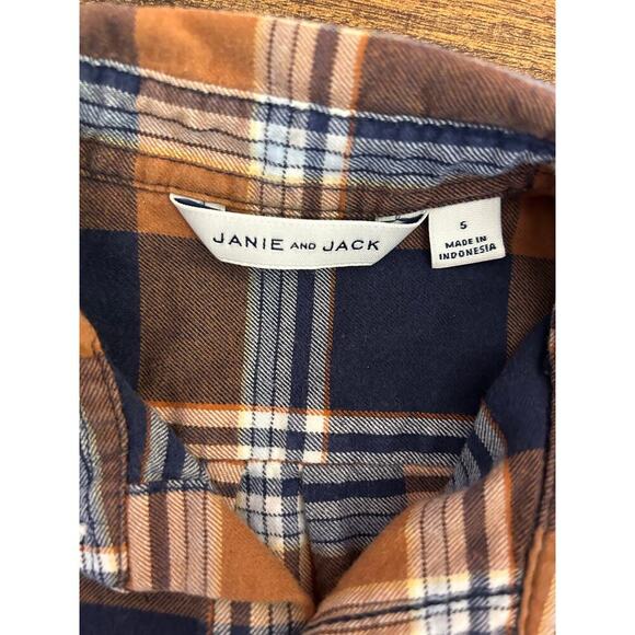 JANIE & JACK Boy’s Plaid Flannel Shirt / Size: Small - Picture 3 of 7